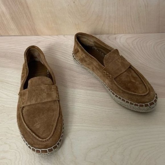 Vince Brown Suede Loafers - Picture 1 of 6